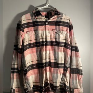 American Eagle Medium Men’s ‘Super Soft’ Flannel Pink